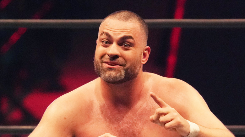 Eddie Kingston making a face