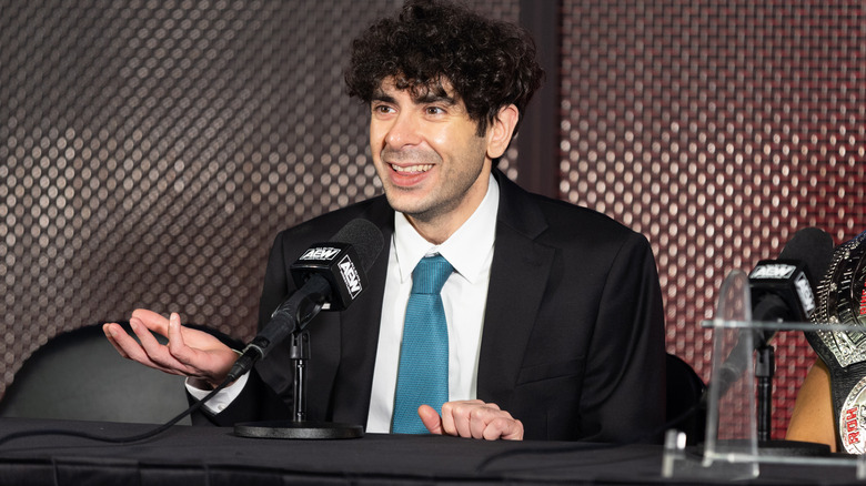 Tony Khan smiling