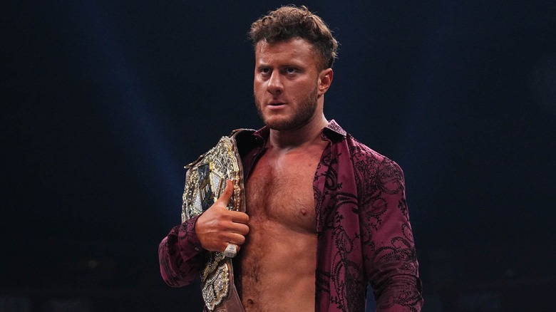 MJF Looks On During A Segment On AEW TV
