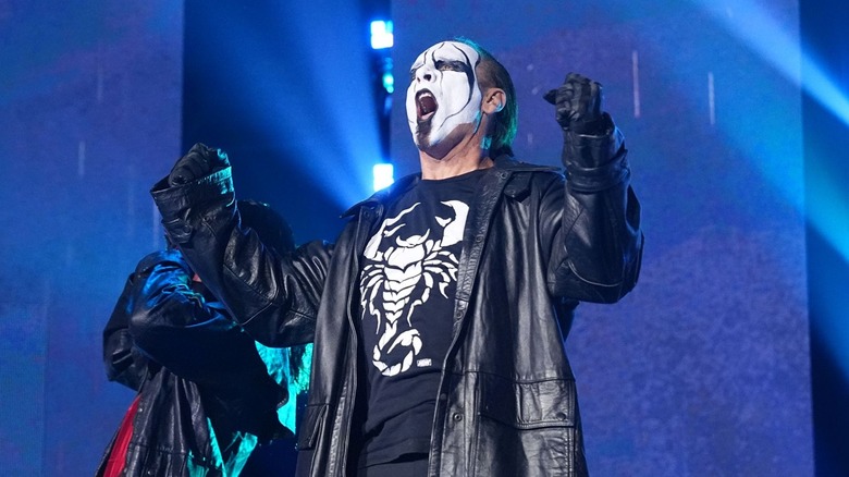 Sting posing
