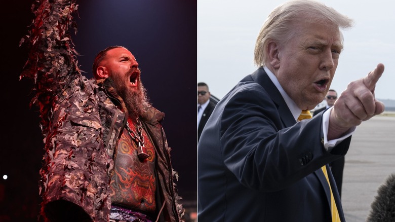 [Left] Brody King and [Right] Donald Trump