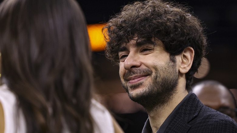 Tony Khan smiling