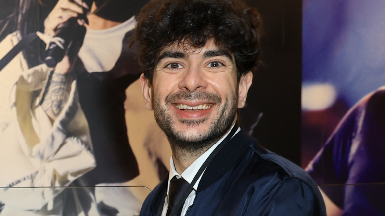 Tony Khan smiling