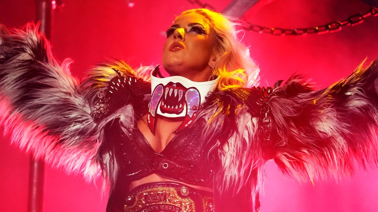 AEW Women's World Champion Thekla ahead of her match against Jamie Hayter at AEW Dynasty.