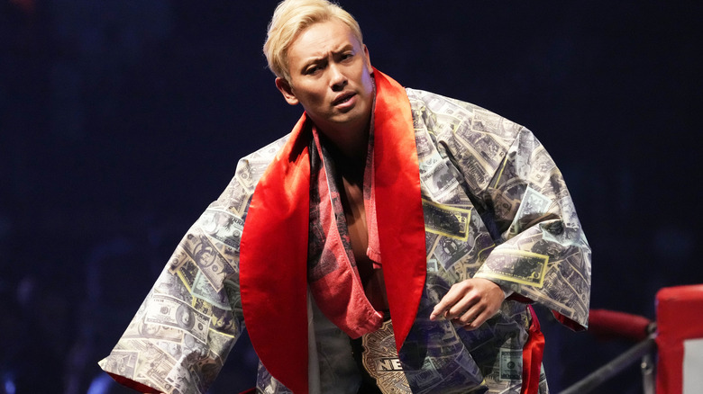Kazuchika Okada in his money robe