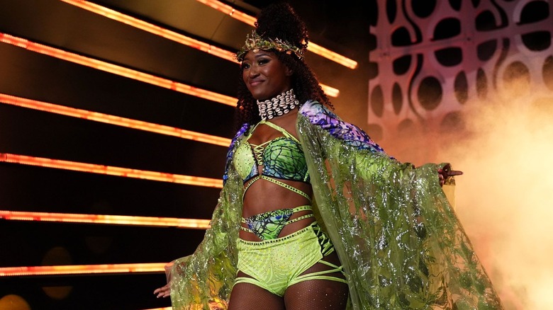 Queen Aminata's entrance