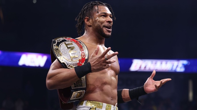 Kevin Knight with the TNT Championship