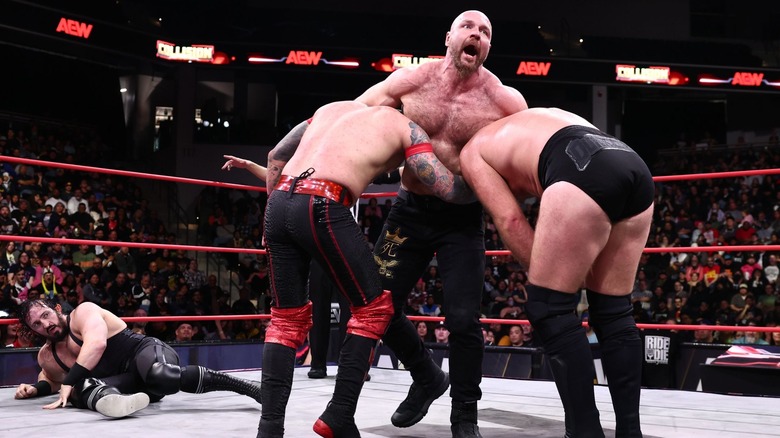 Jon Moxley in the ring on AEW Collision