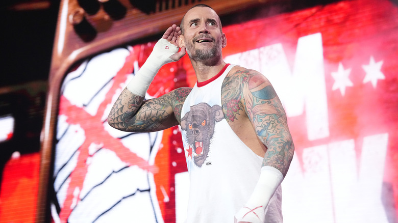 CM Punk on the first episode of "AEW Collision"