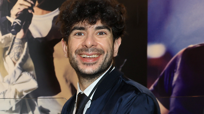 Tony Khan smiling