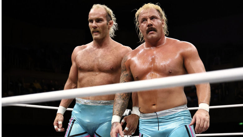 The Outrunners inside the ring