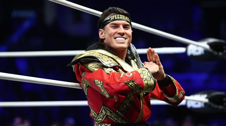 Speedball Bailey posing