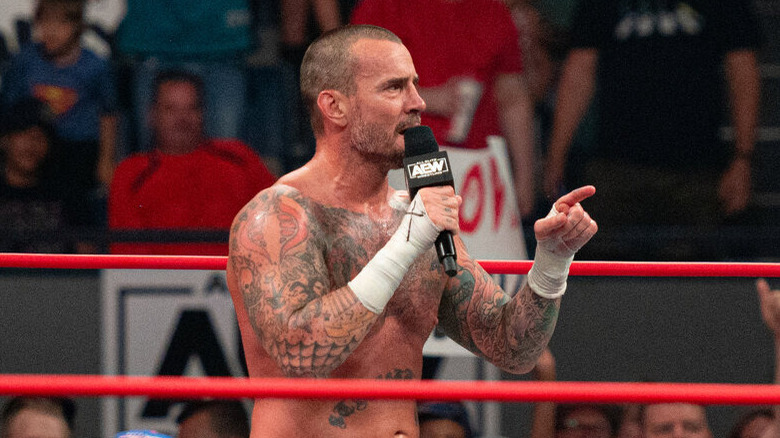 CM Punk cuts a promo