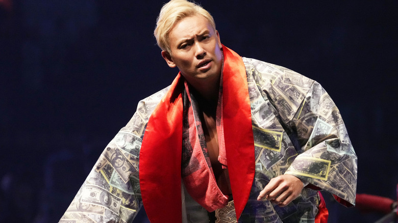 Kazuchika Okada on the ropes