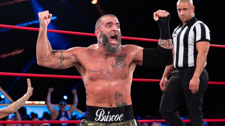 Mark Briscoe shouting in the ring