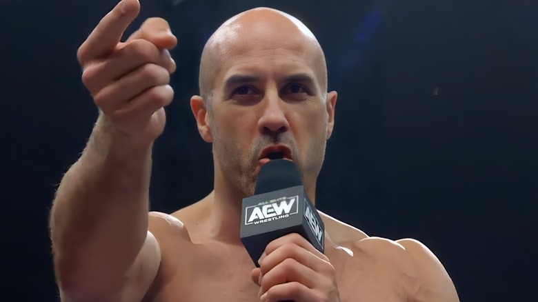 Claudio Castagnoli pointing