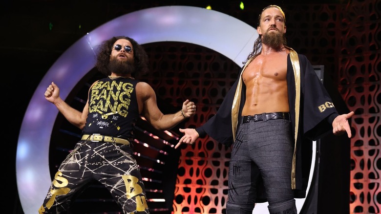 Jay White and Juice Robinson entrance