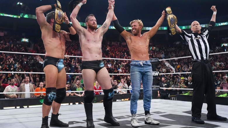 The Conglomeration celebrate a win