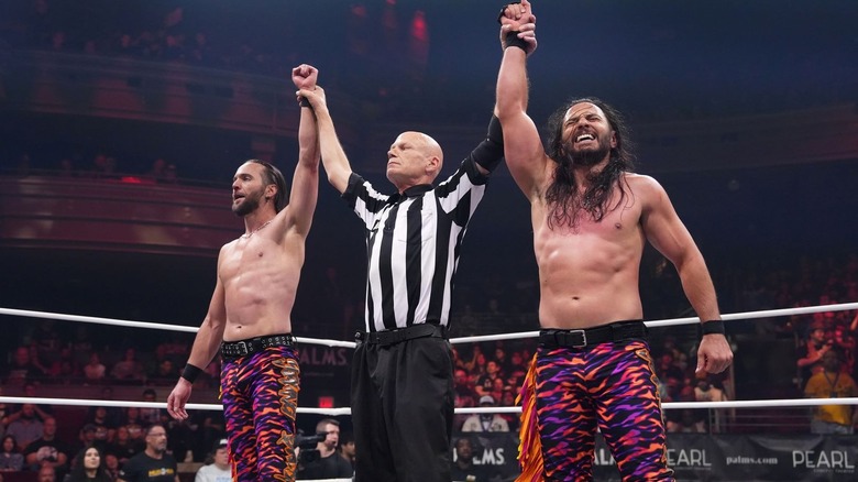 Young Backs celebrate a win