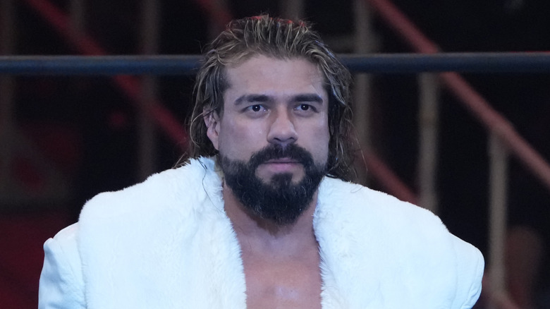 Andrade looking stoic