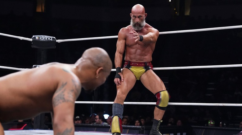 Tommaso Ciampa and Lio Rush in the ring