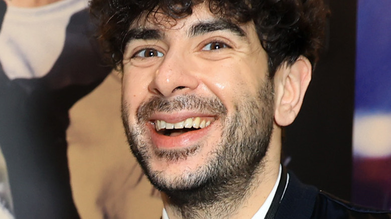 Tony Khan grinning