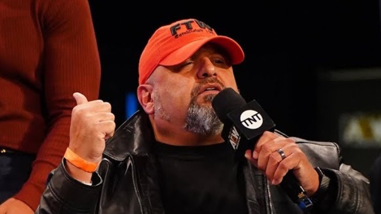 Taz cuts a promo