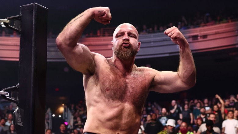 Jon Moxley flexes