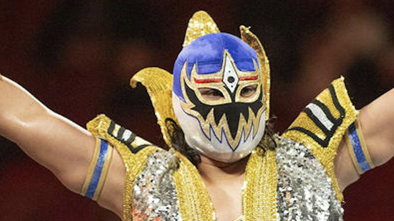 Mascara Dorada in the ring