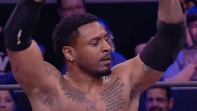 Dean celebrating his win