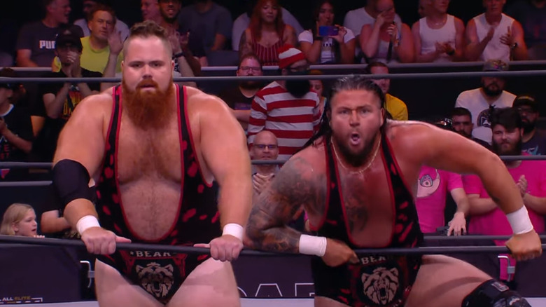 Bear Country posing on the ropes