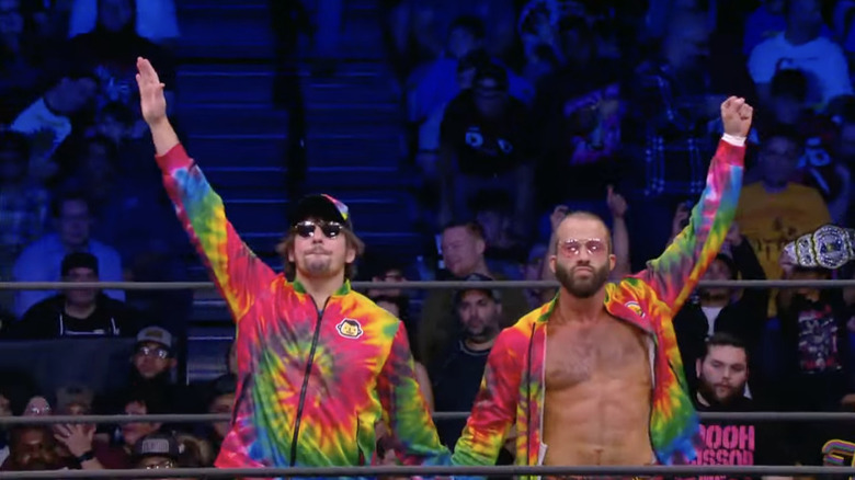 Best Friends posing in the ring