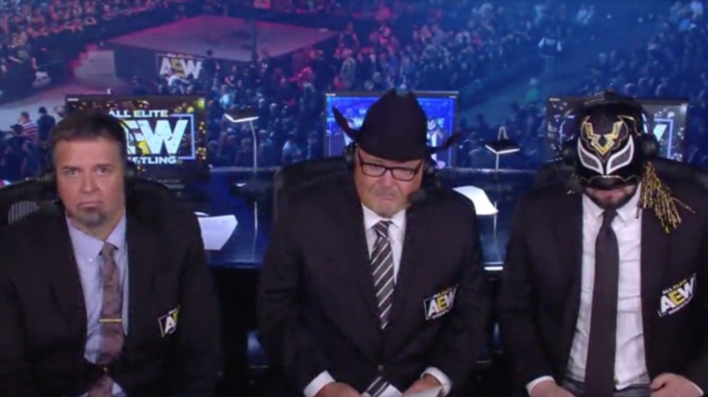 Alex Marvez, Jim Ross, and Excalibur
