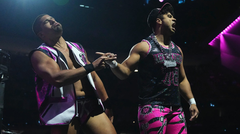 The Acclaimed scissor at AEW Double or Nothing 2023