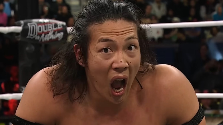 Konosuke Takeshita looking shocked