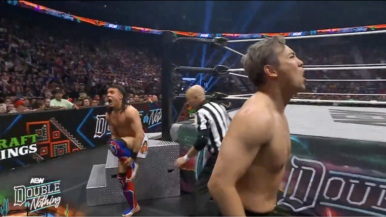 Bailey and Okada on the outside
