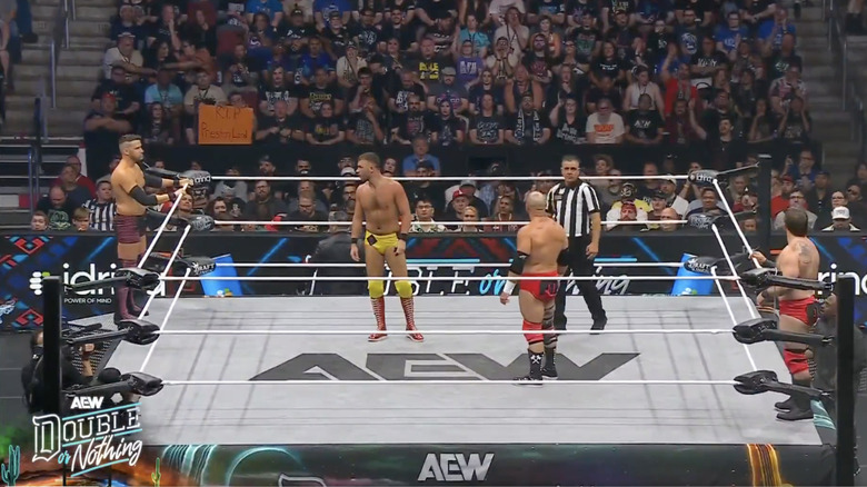 The four men in the ring