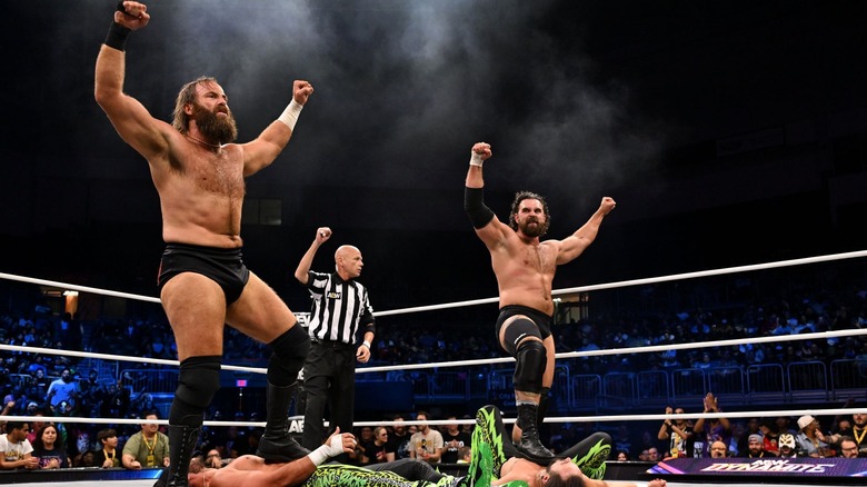 Davis & Doyle stand tall on top of The Young Bucks