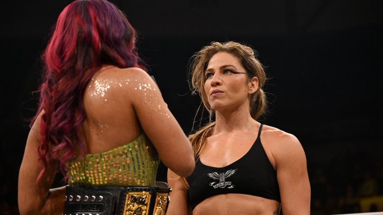 Mercedes Mone and Marina Shafir on "AEW Dynamite"