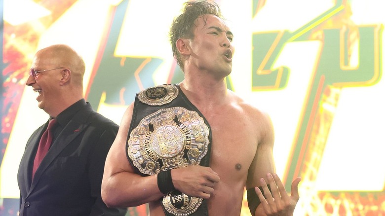 Don Callis and Kazuchika Okada at AEW All In Texas 2025