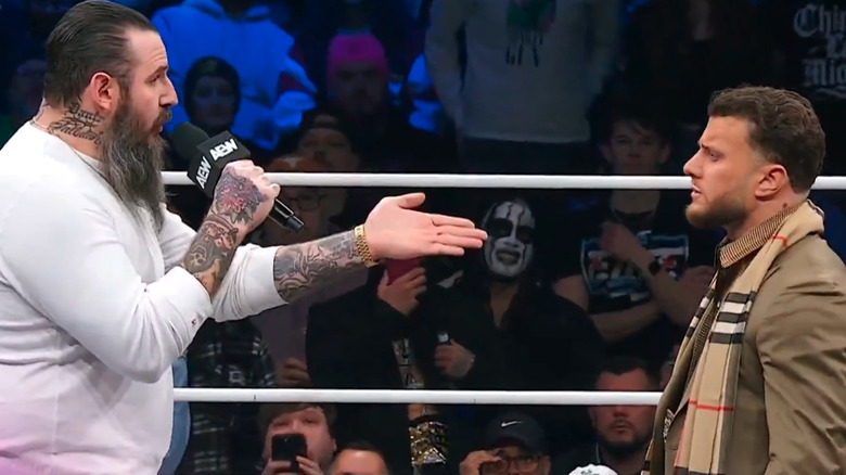 Brody King gestures toward MJF on "AEW Dynamite"