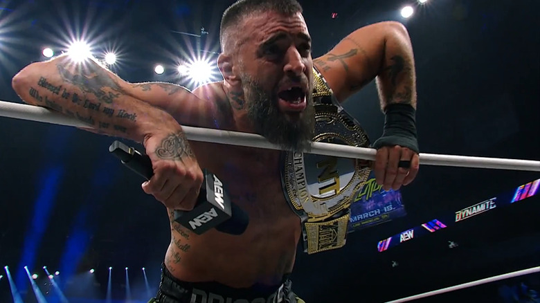 Mark Briscoe after his match on "AEW Dynamite"