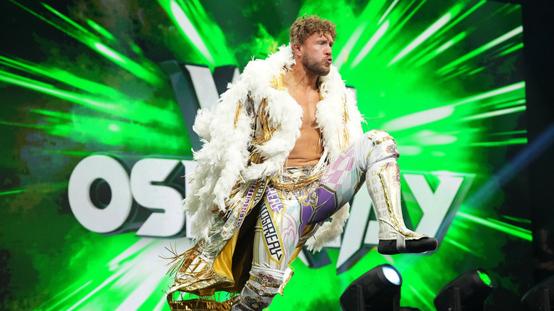 Will Ospreay makes an entrance