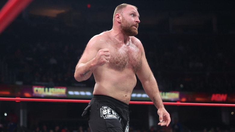 Jon Moxley makes a fist