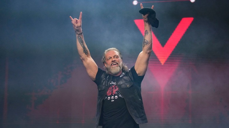 Adam Copeland arrives