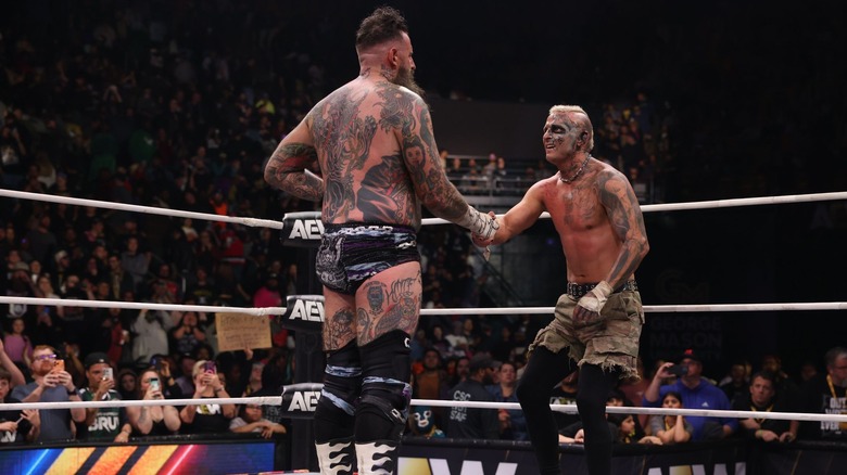 Darby Allin shakes Brody King's hand