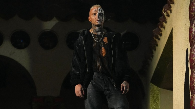 Darby Allin stands on the balcony of the Aragon Ballroom