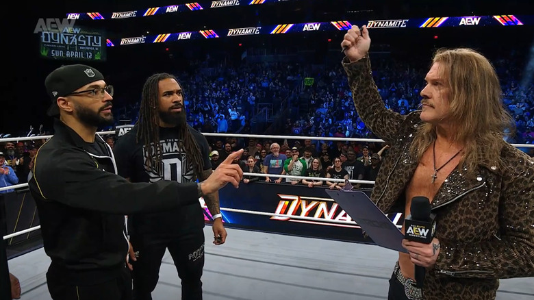 Chris Jericho adds Ricochet to the list