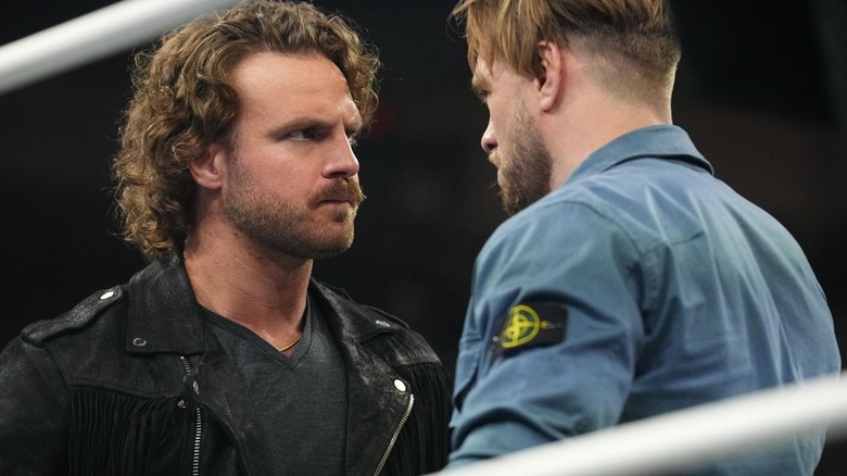 "Hangman" Adam Page stares down Will Ospreay