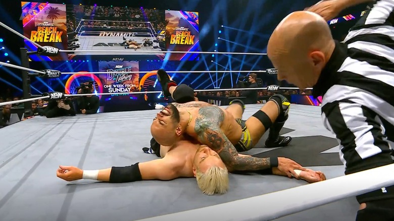 Ricochet pins Zach Gowen